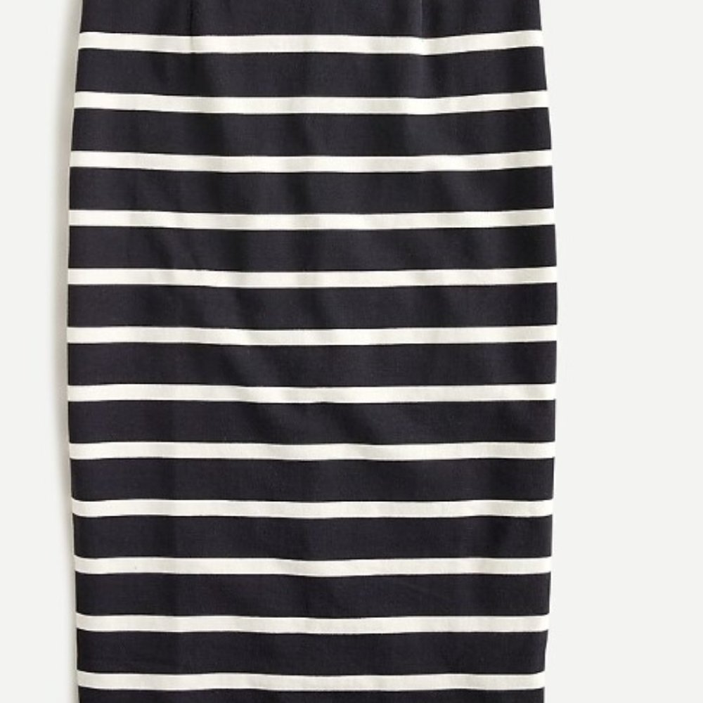 J Crew striped pencil skirt 6 NWT
